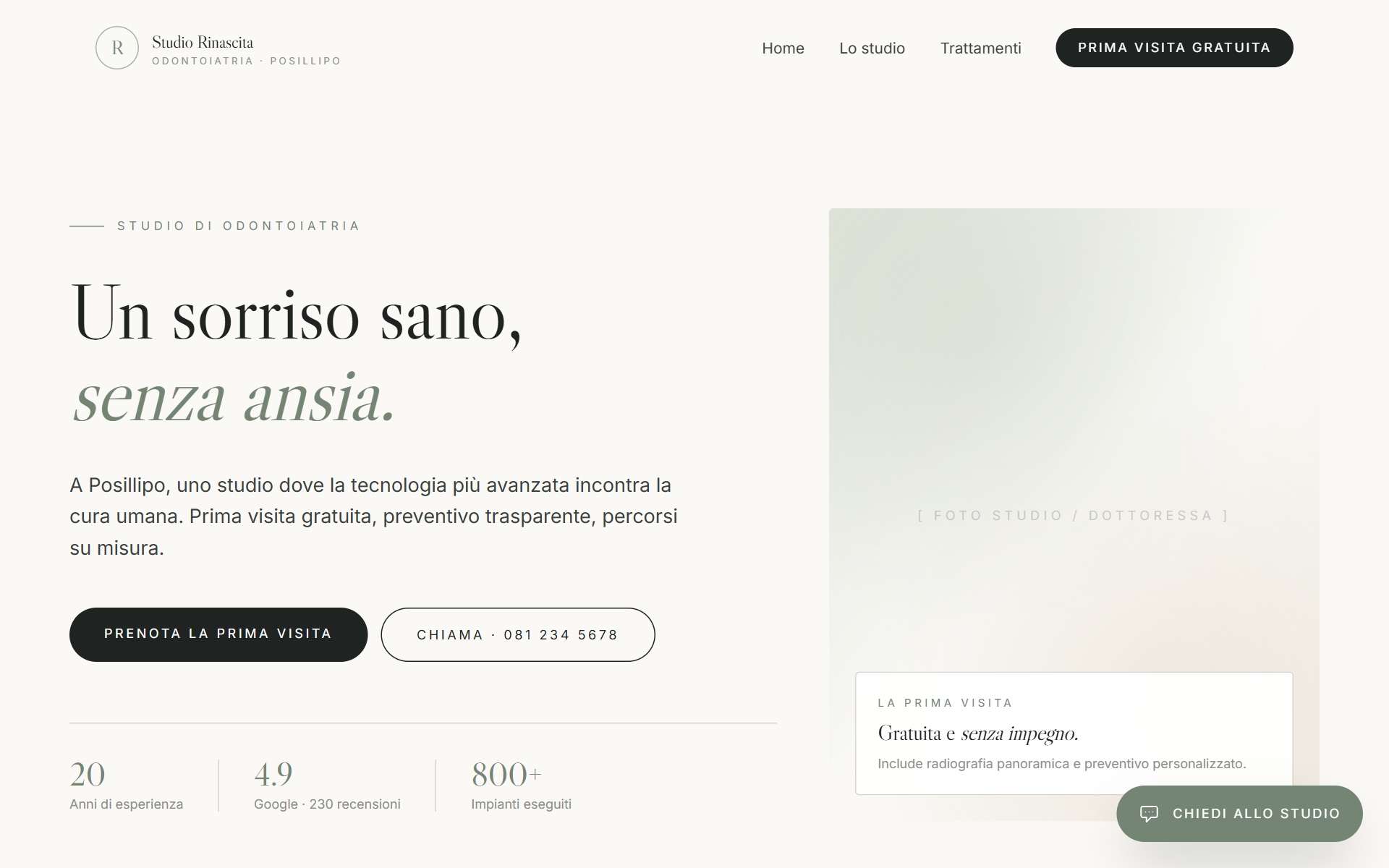 Anteprima del sito Studio Rinascita
